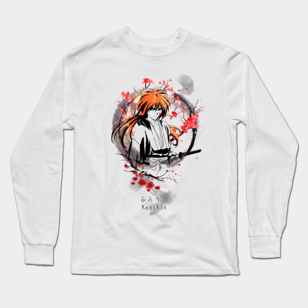 Kenshin Sakura dawn Long Sleeve T-Shirt by stingi